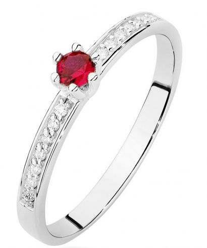 Bonore - White Gold 585 - Ruby 0,15 ct ring