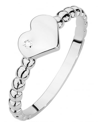 Bonore - White Gold 585 - Diamond 0,01 ct ring