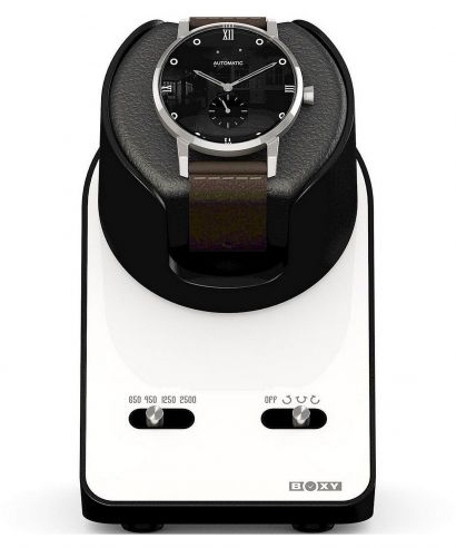 Beco Technic Boxy BLDC Nightstand Pure White watch winder for 1 watch with USB cable