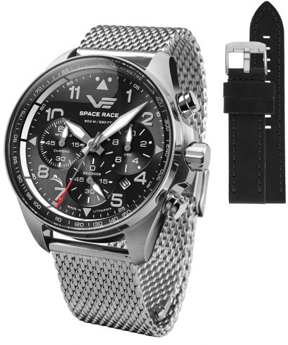 Vostok Europe Space Race Chrono Limited Edition + Vostok strap gents watch