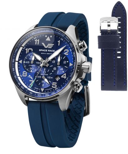 Vostok Europe Space Race Chrono Limited Edition + Vostok strap gents watch