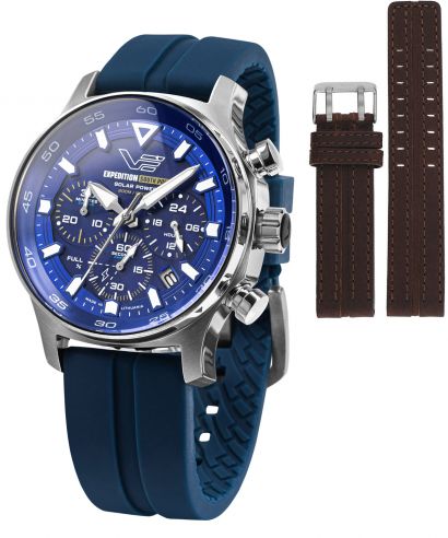 Vostok Europe Expedition South Pole Solar Power Chronograph Limited Edition SET + Vostok strap gents watch