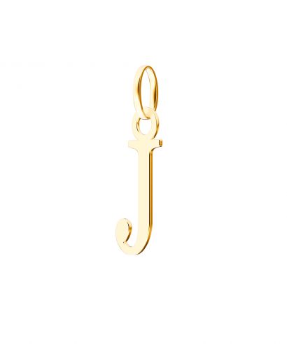 Bonore - Gold 585 - Letter J 17 mm pendant