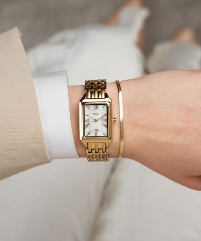 BOWA Barcelona Pearl Gold Steel 23 Gift Set ladies watch