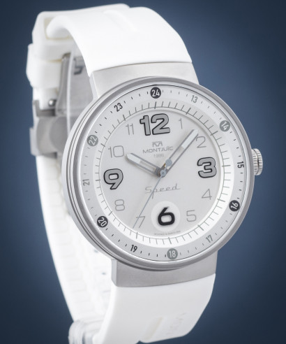 Montjuic Speed Lella Lombardi White SS watch