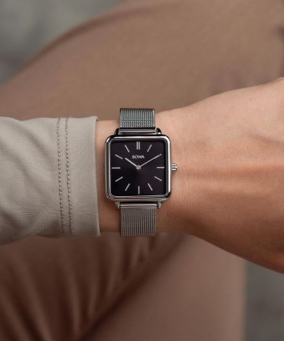 BOWA Vienna Black Silver Mesh 29 watch