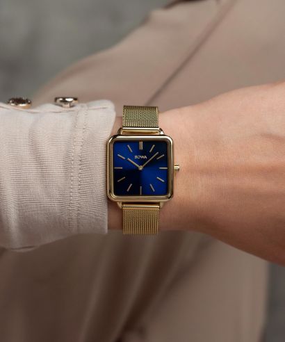 BOWA Vienna Navy Blue-Gold Mesh 29 watch
