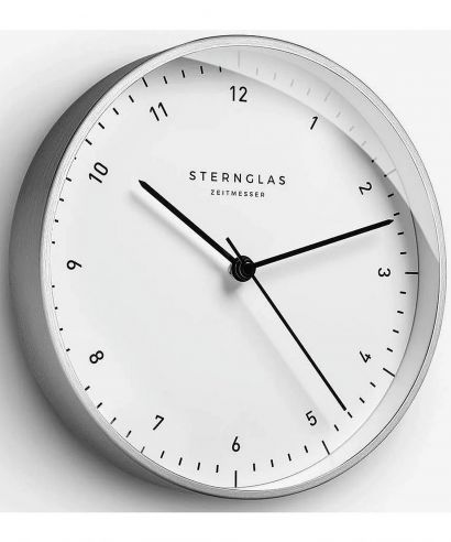 Sternglas Clock Zirkel white Wall Clock