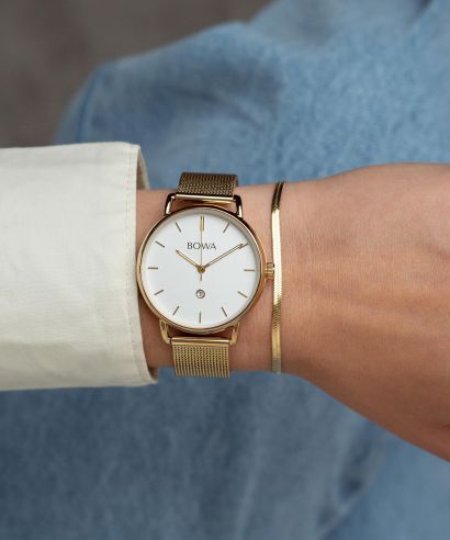 BOWA Milan White-Gold Mesh 34 Gift Set (watch + bracelet)