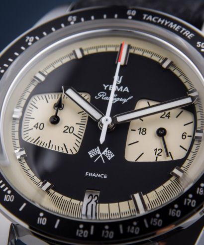 Yema Rallygraf Reverse Panda Chronograph Meca-Quartz watch