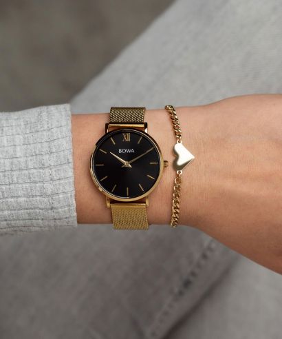 BOWA London Black-Gold 33 Gift Set (watch + bracelet)