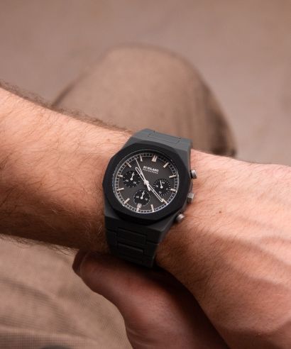 D1 Milano Polychrono Black Blast unisex watch