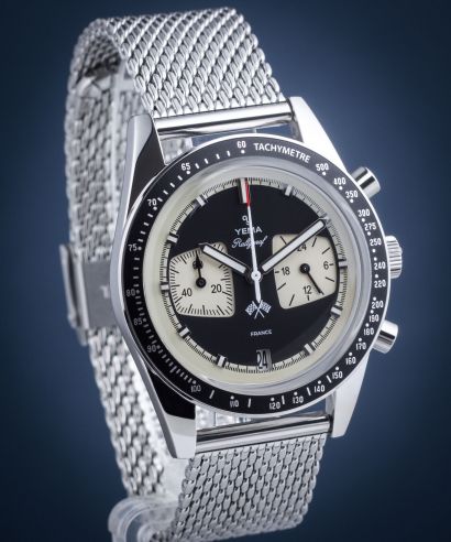 Yema Rallygraf Reverse Panda Chronograph Meca-Quartz watch