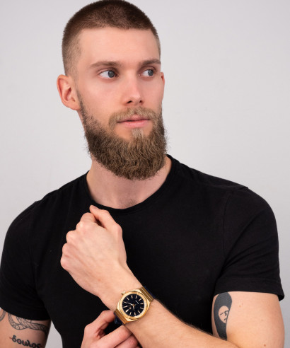 Paul Rich Star Dust Gold Leather 45 Auto watch