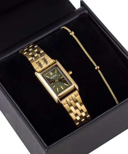 BOWA Paris Green-Gold Steel 20 Gift Set ladies watch