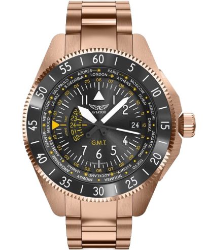 Aviator Airacobra GMT gents watch