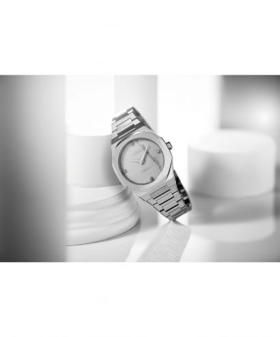 D1 Milano Ultra Thin Marble Silver watch