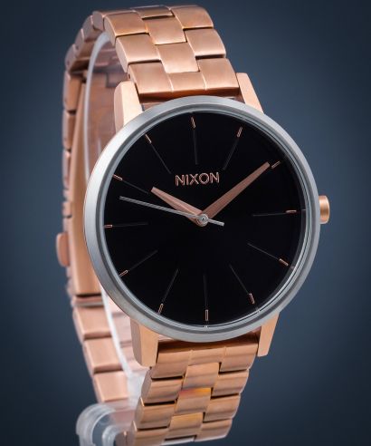 Metallic Womens Accessories Watches Nixon Analogue Watch With Stainless Steel Strap A1342-1921-00 in Silver Gold 