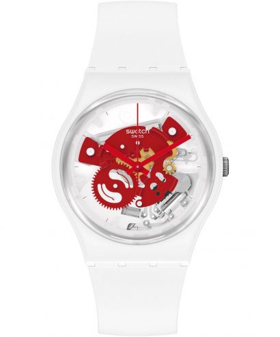 Swatch Bioceramic Time To Red Small watch
