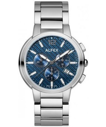 Alfex Flat Line Chronograph Men's Watch