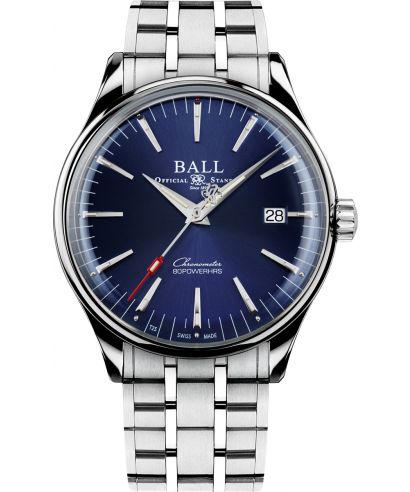 Ball Trainmaster Manufacture 80 Hours Automatic Chronometer Men's Watch