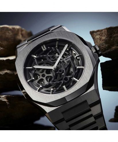 D1 Milano Skeleton Silver watch