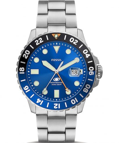 Fossil Blue GMT watch