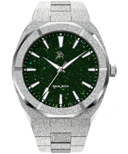 Paul Rich Frosted Star Dust Green Silver  watch