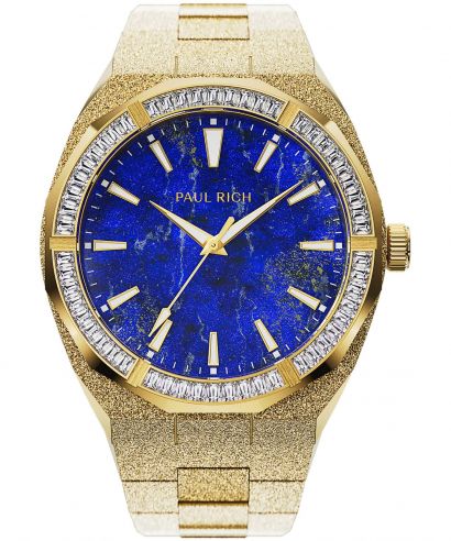 Paul Rich Frosted Star Dust Lapis Nebula Gold  watch