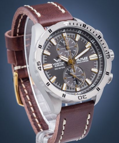 Vostok Almaz Space Station Titanium Chronograph Limited Edition Men's Watch