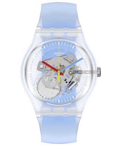 Swatch Clearly Blue Striped watch