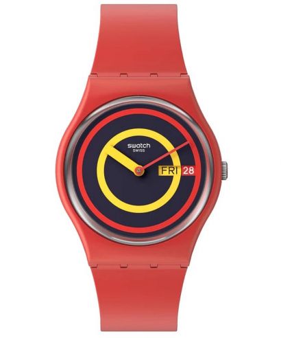 Swatch Concentring Red watch