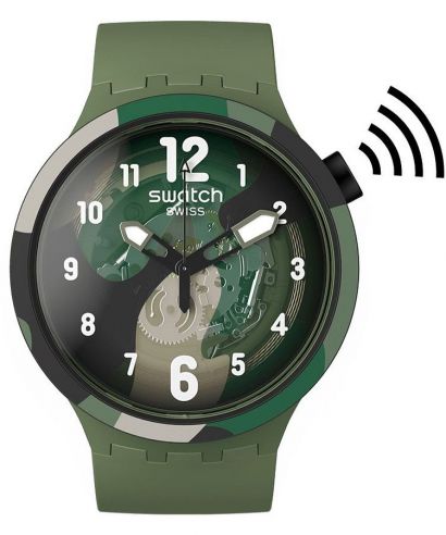 Swatch Look Right Thru Green Pay! watch