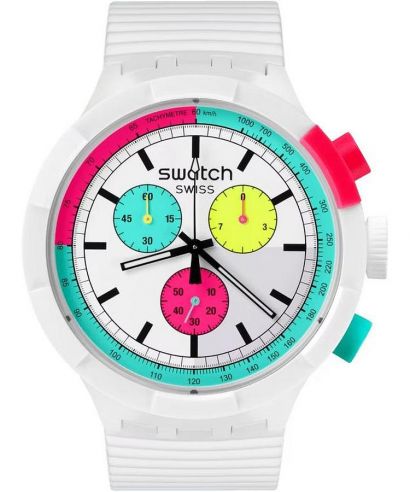 Swatch The Purity of Neon Chrono watch