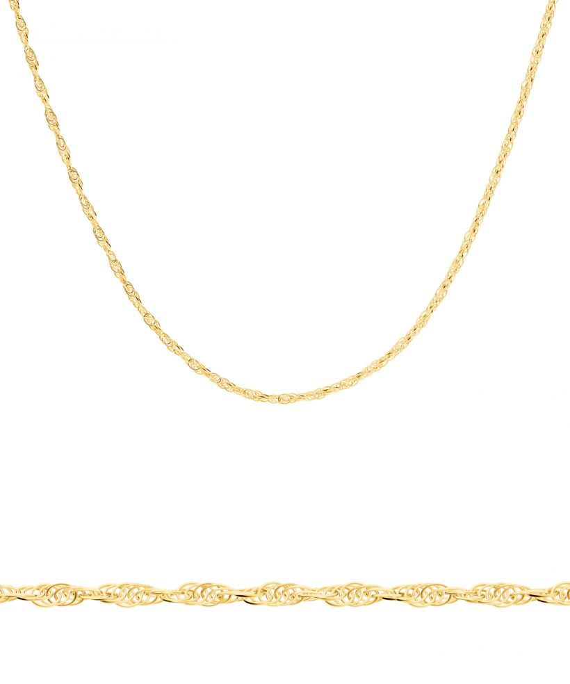 Bonore Length 50 cm, Width 1 mm - Gold 585, Type Singapore chain
