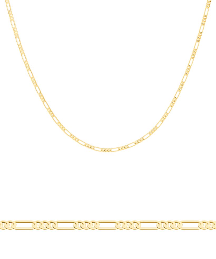 Bonore Length 50 cm, Width 2 mm - Gold 585 - Type Figaro chain