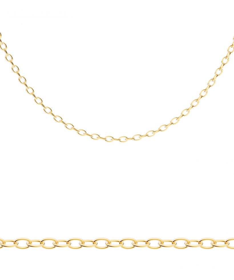 Bonore Length 45 cm, Width 1 mm - Gold 585, Type Rolo chain
