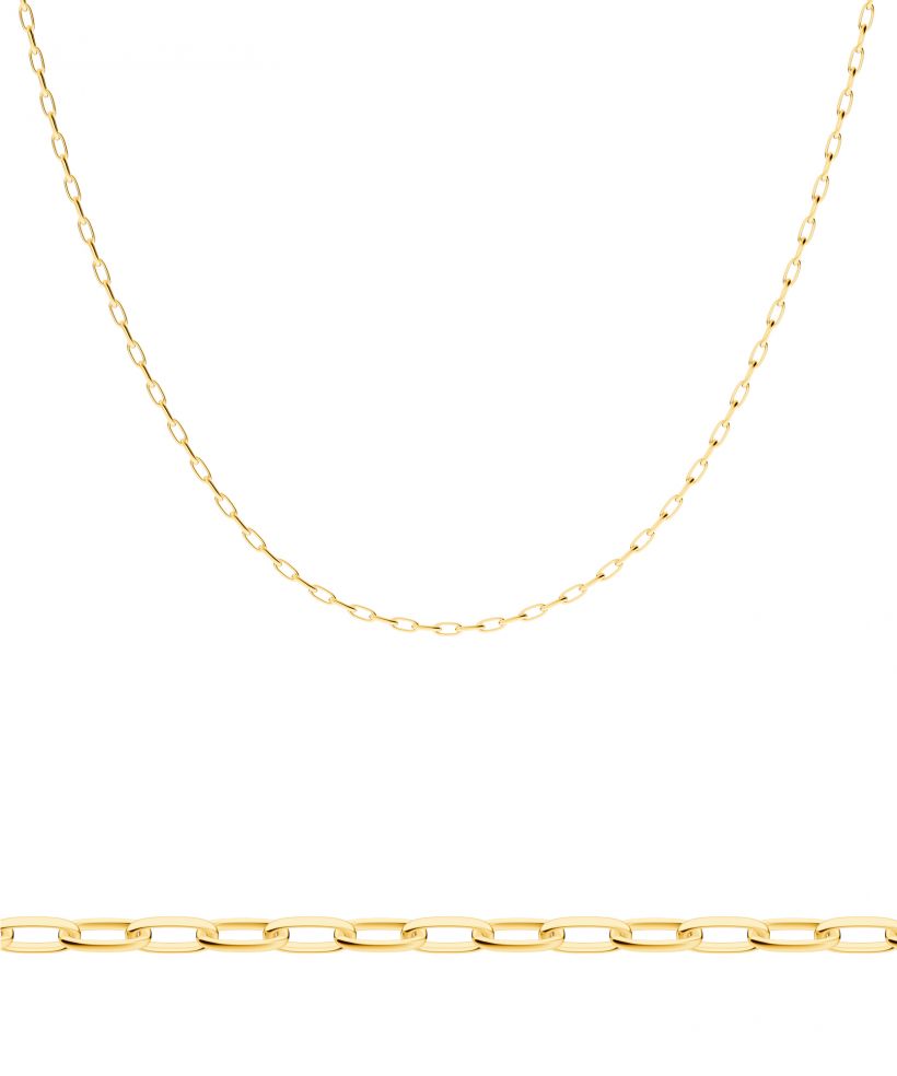 Bonore Length 50 cm, Width 1 mm - Gold 585, Type Anchor chain