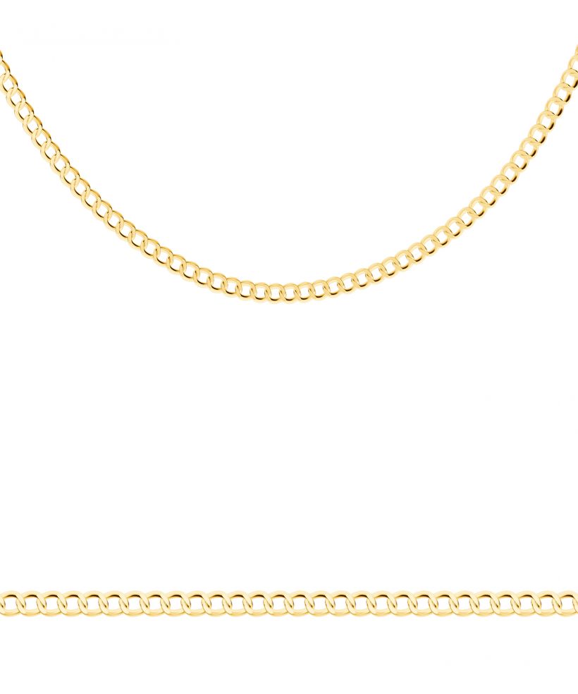 Bonore Length 42 cm, Width 1 mm - Gold 585, Type Curb chain