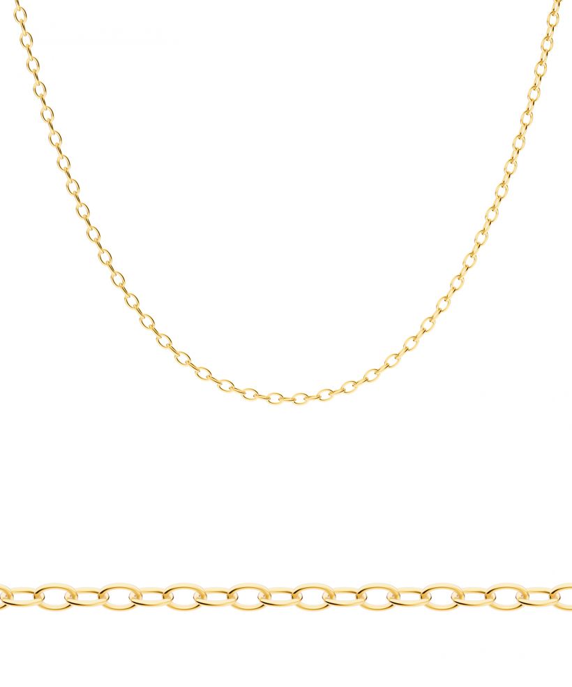 Bonore Length 50 cm, Width 1 mm - Gold 585, Type Rolo chain