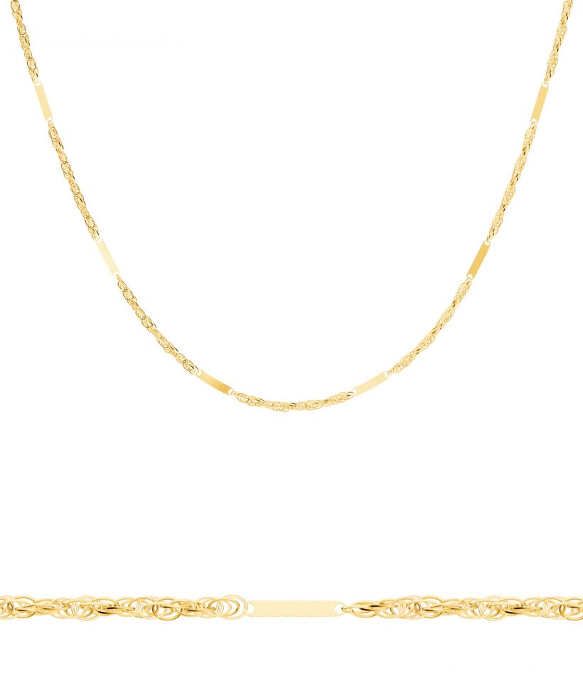 Bonore Length 50 cm, Width 1 mm - Gold 585, Type Singapore chain