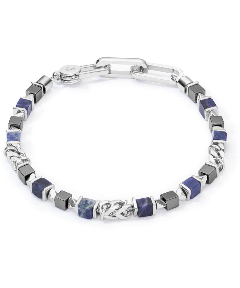 Coeur De Lion Cubes & Chain Blue bracelet