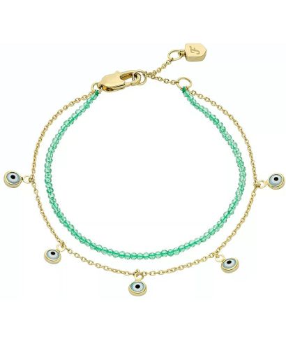 Fossil Sutton Evil Eye Brass Multi-Strand bracelet