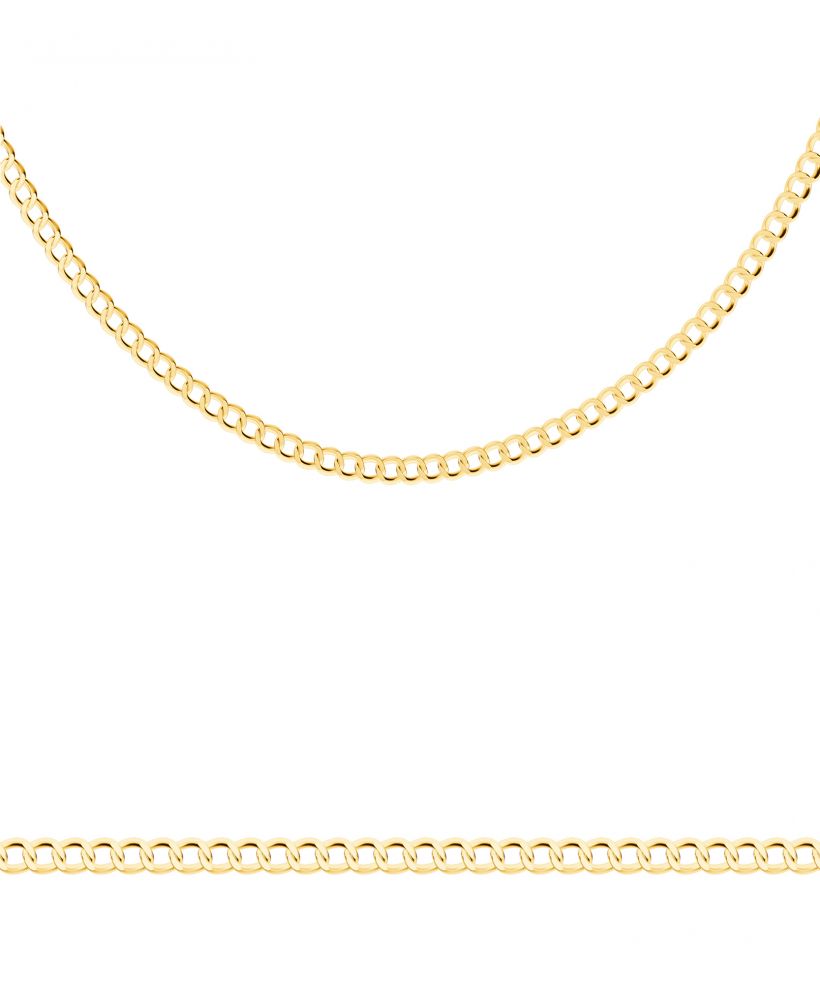 Bonore Length 45 cm, Width 1 mm - Gold 585, Type Curb chain