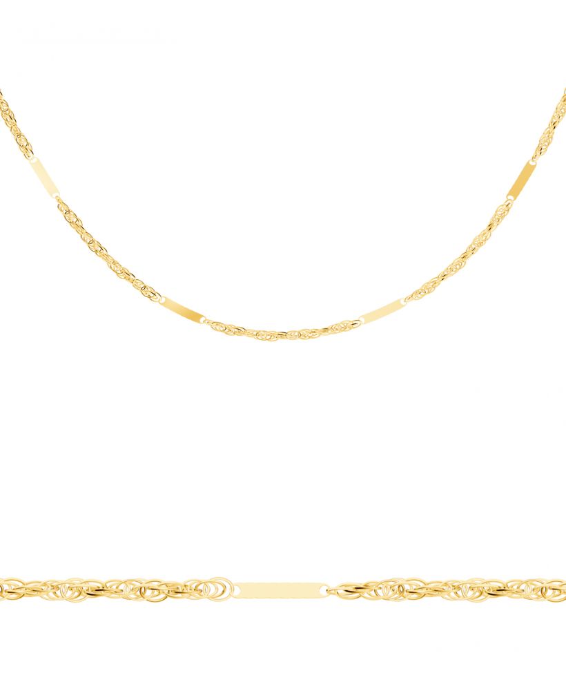 Bonore Length 45 cm, Width 1 mm - Gold 585, Type Singapore chain