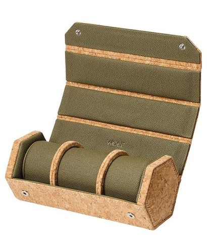 Etui Wolf Cortiça na 3 zegarki