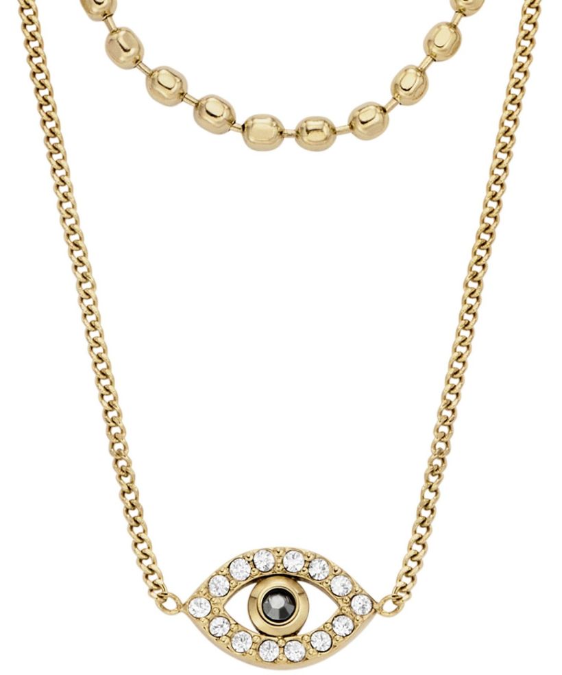 Fossil Sutton Evil Eye necklace