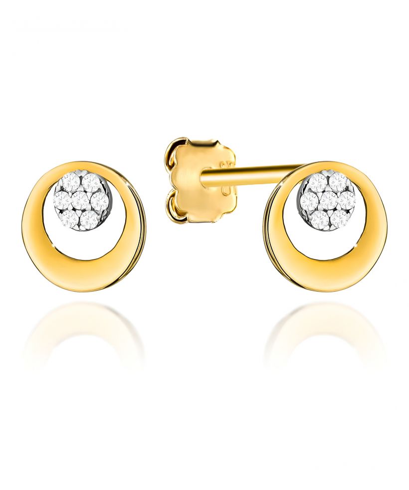 Bonore - Gold 585 - Cubic Zirconia earrings