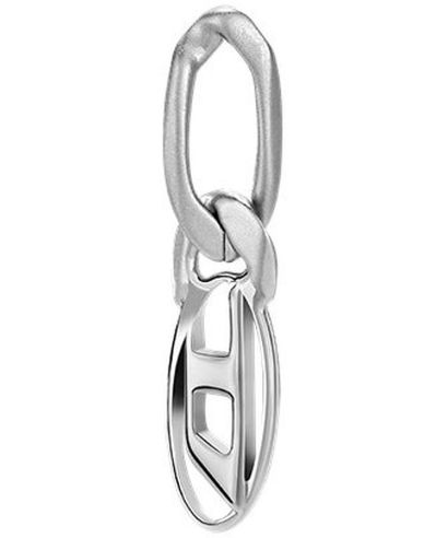 Diesel Oval D Logo single earring