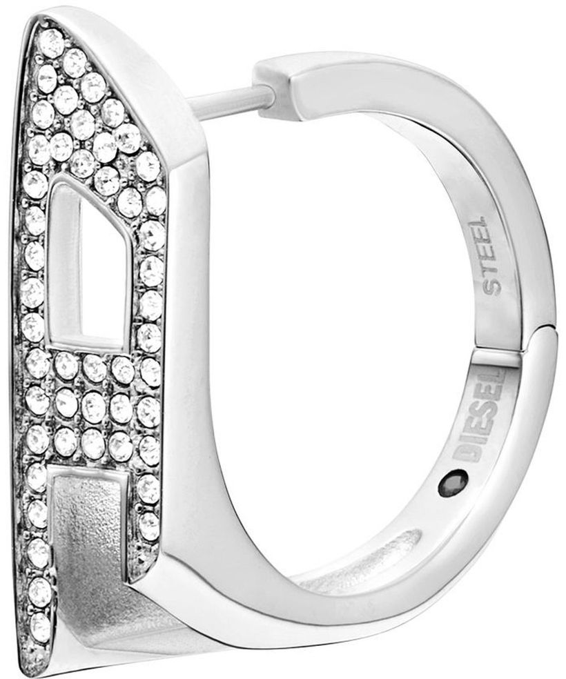 Diesel D Logo single earring